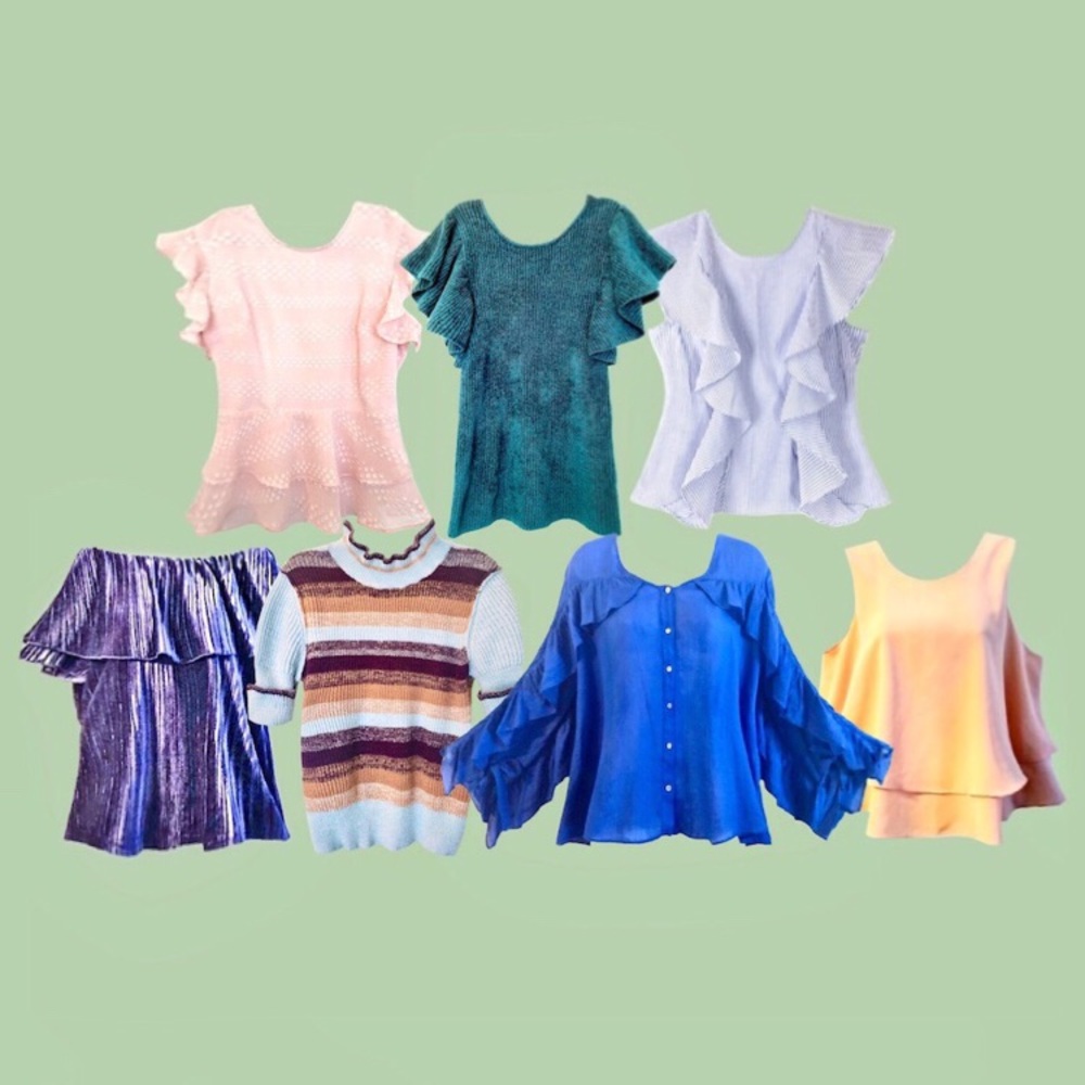 (7) Tops + Blouses Bundle Lot | Free People | Zara